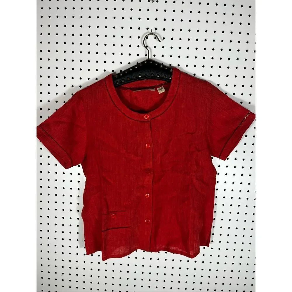 Womans Putumayo linen top size S